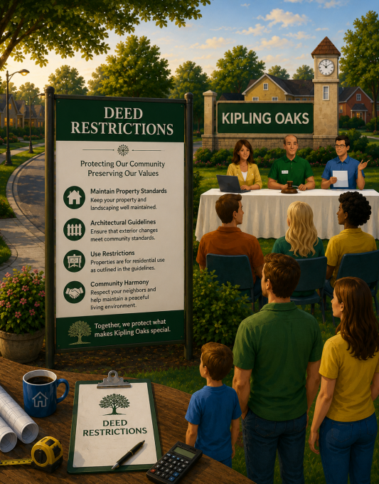 Kipling Oaks deed restriction documents